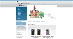 Desktop Screenshot of imprimaturpress.com