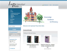 Tablet Screenshot of imprimaturpress.com